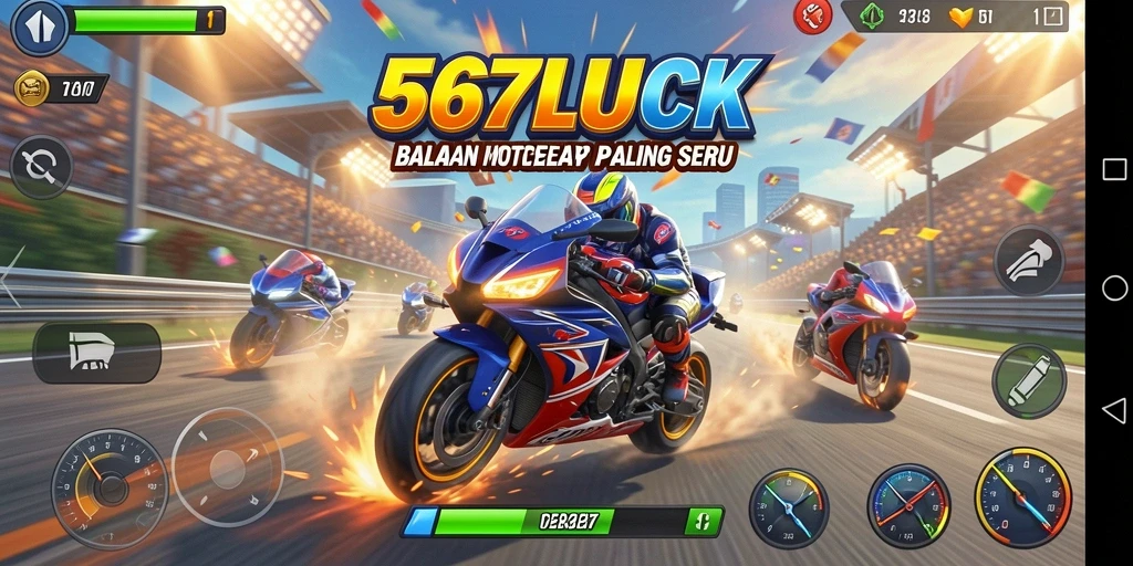 Gameplay seru balapan motor di 567LUCK.