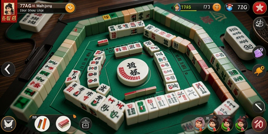 Screenshot gameplay 77AG menampilkan tantangan Mahjong yang seru dan grafis menarik.