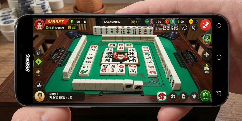 Tampilan gameplay Mahjong yang menarik dan interaktif dari 988BET.