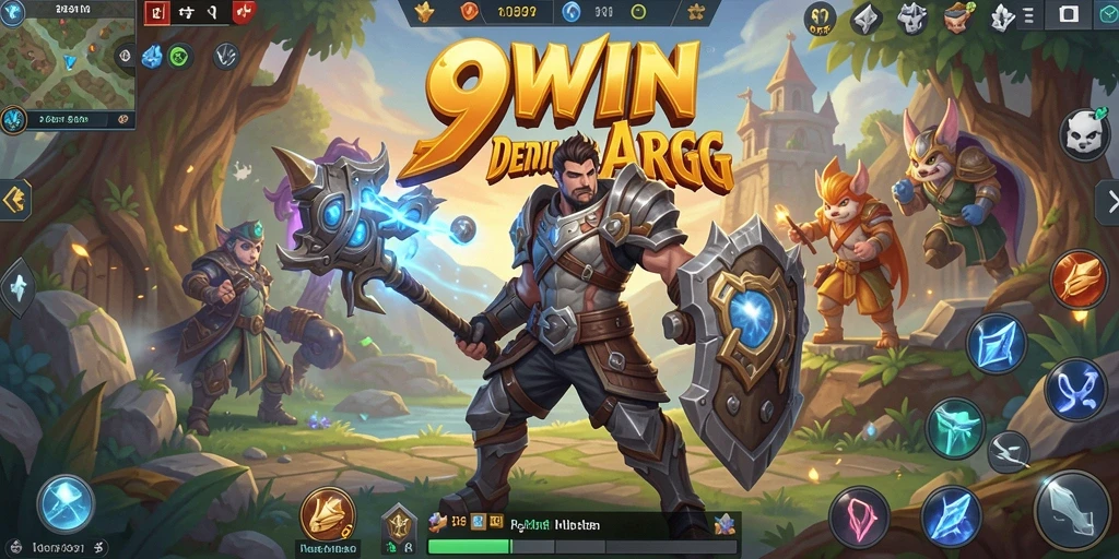 Tampilan gameplay ARPG 9WIN yang mendebarkan dan penuh aksi.