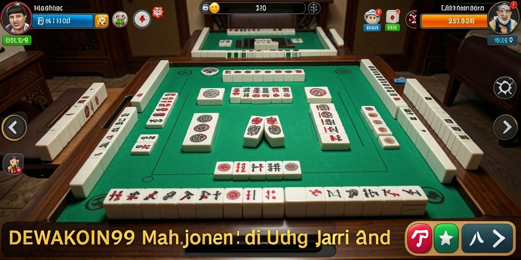 Screenshot gameplay DEWAKOIN99 dengan desain Mahjong yang menarik.