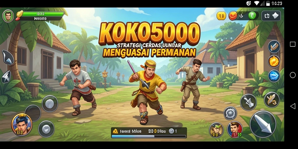 Tampilan gameplay KOKO5000 yang menarik dan strategis.