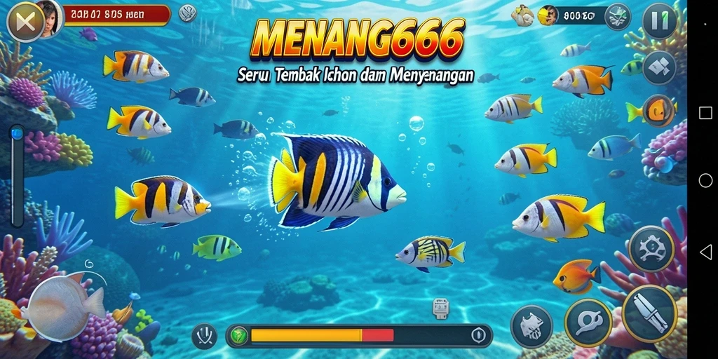 Tampilan gameplay seru dalam permainan Tembak Ikan.