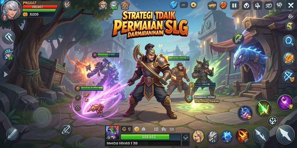 Tampilan grafis yang menarik dalam gameplay SLG PRG007.