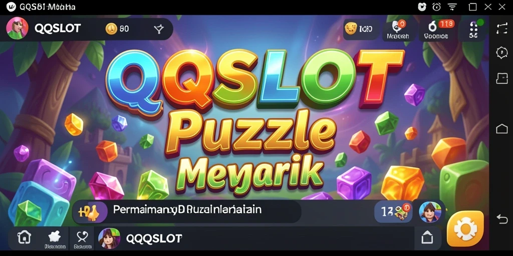 Screenshot gameplay QQSLOT menunjukkan tantangan puzzle yang menarik dan seru.