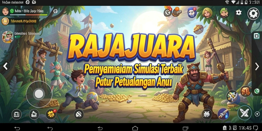 Screenshot gameplay RAJAJUARA menampilkan interaksi pemain yang menarik.