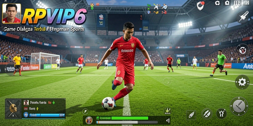 Tampilan gameplay RPVIP6 yang seru dalam pertandingan olahraga.