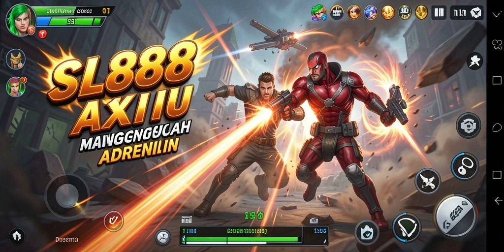 Tampilan gameplay seru di SL888 dengan aksi mendebarkan.
