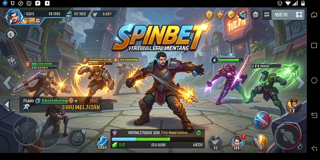 Tampilan gameplay strategi yang mendebarkan di SPINBET.