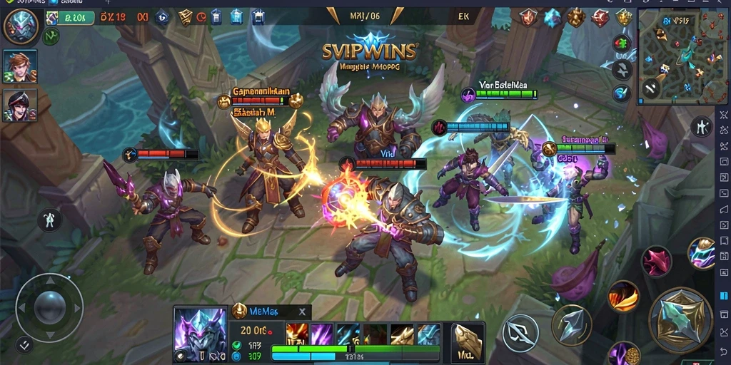 Screenshot gameplay SVIPWINS menampilkan aksi pertempuran yang mendebarkan.